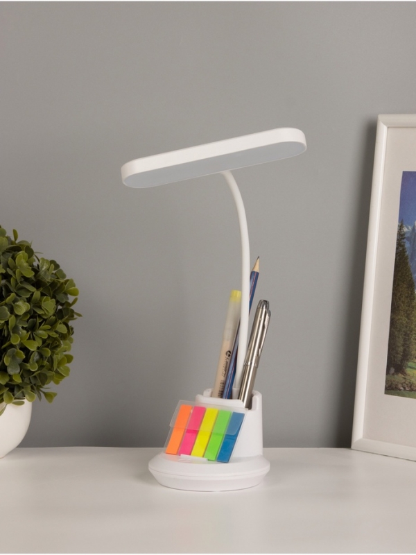 Светильник настольный «Первый» АКБ 800Ма USB Type-C 5Вт LED 3000-6000К сенсор 10х15,5х28см 1084105 Светильник настольный «Первый» АКБ 800Ма USB Type-C 5Вт LED 3000-6000К сенсор 10х15,5х28см 1084105