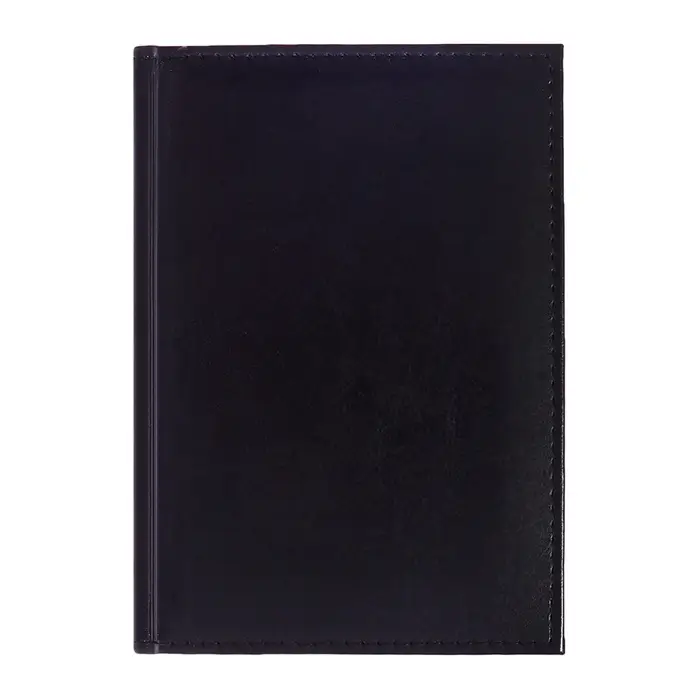 Ежедневник недатированный А5, 160 листов "Небраска", перфорация углов, чёрный