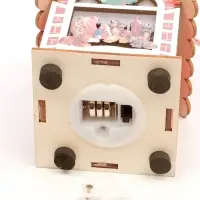 Ёлочная игрушка &laquo;Рождество&raquo; 9&times;6.5 см, подвеска, от батареек AG10&times;3, свечение тёплое белое