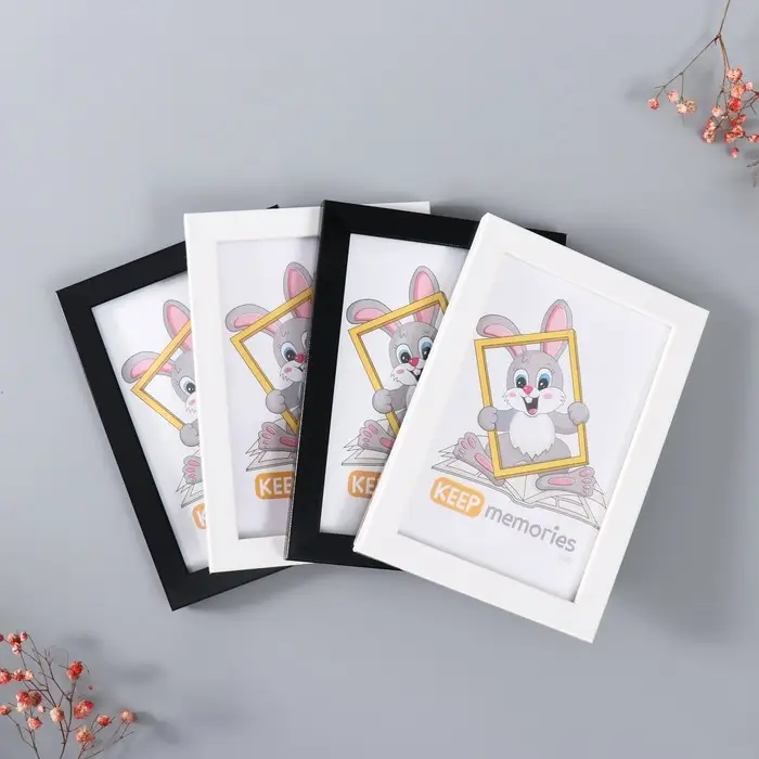 Набор рамок Набор рамок "Формат" 10х15 см, 4 шт. цвет чёрный/белый (стекло)