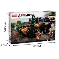 Конструктор Армия Sluban &laquo;Танк&raquo;, 2 варианта сборки, 563 детали