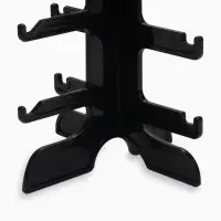 Подставка под очки 6 мест, 16&times;14.5&times;35.5 см, чёрная