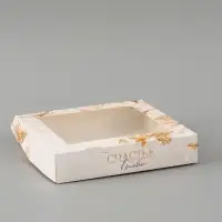 Коробка подарочная с окном &laquo;Счастье в тебе&raquo;, 20&times;20&times;4 см, самосборная