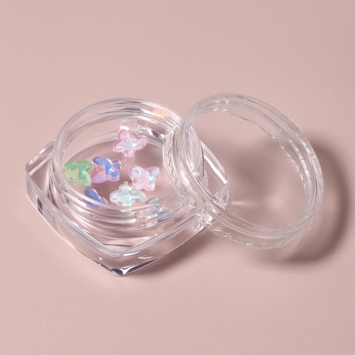 Фигурки для дизайна ногтей «Витражные бабочки», объёмные, разноцветные Фигурки для дизайна ногтей «Витражные бабочки», объёмные, разноцветные