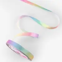 Лента атласная &laquo;Радуга&raquo;, 10 мм &times; 18 &plusmn; 1 м, разноцветная