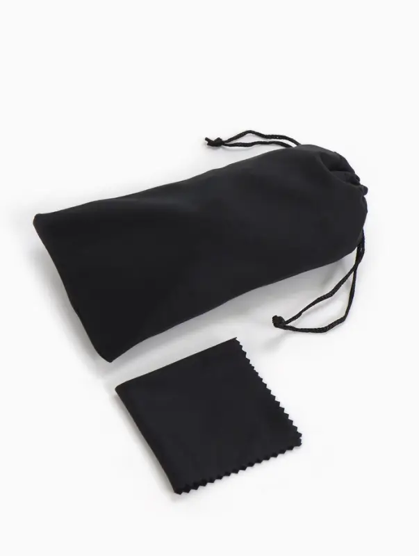 Чехол для очков на затяжке, длина 17.5 см, плотность 230 г/м², чёрный Чехол для очков на затяжке, длина 17.5 см, плотность 230 г/м², чёрный