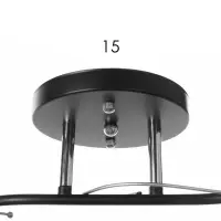 Люстра потолочная BayerLux &laquo;Лайма&raquo;, 2хЕ27, 40 Вт, черно-хромовый, 50&times;15&times;24 см