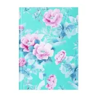 Колледж-тетрадь Calligrata TOP &laquo;Цветы на мятном фоне&raquo; А4, 160 листов, в клетку, в твёрдой обложке 7БЦ, матовая ламинация, выборочный лак