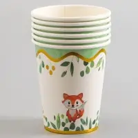 Стаканы бумажные «Зверята», 6 шт.