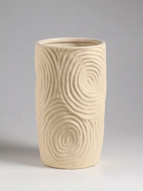 Ваза настольная керамика Ваза настольная керамика "Гуидо" 23х13 см, белый