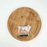 Менажница круглая «Цветы», бамбук, 25 см Менажница круглая «Цветы», бамбук, 25 см