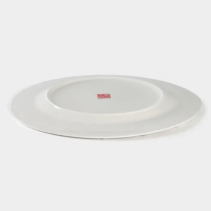 Тарелка обеденная &laquo;Аврора&raquo;, d=27 см, фарфор, белая