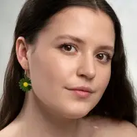 Серьги металл &laquo;Яркость&raquo;, ромашки, жёлто-зелёные