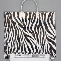 Пакет подарочный Зебра 35 х 36 см 85 мкм