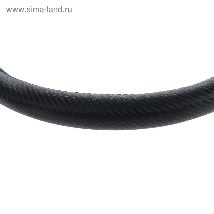 Оплетка на руль TORSO, под карбон, размер 38 см, черный Оплетка на руль TORSO, под карбон, размер 38 см, черный