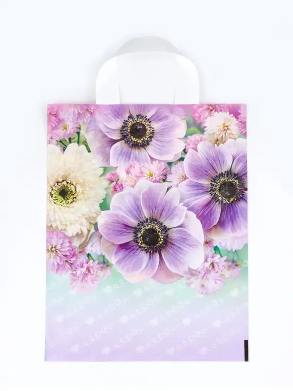 Пакет &laquo;Анемона&raquo;, полиэтиленовый с петлевой ручкой, 35&times;28 см, 55 мкм