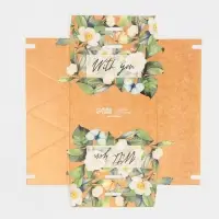 Коробка бонбоньерка, упаковка подарочная, &laquo;Жасмин&raquo;, 10 х 5,5 х 5,5 см