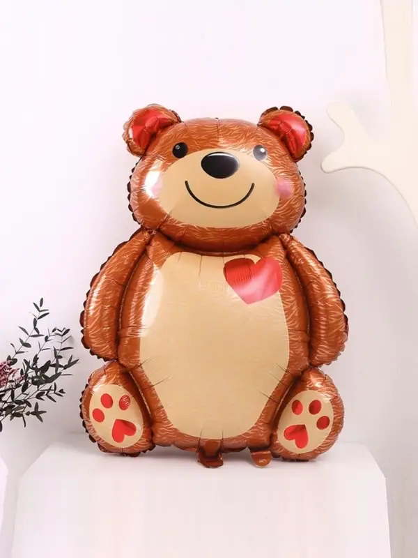 Воздушный шар фольгированный 33" &laquo;Мишка с сердцем&raquo;