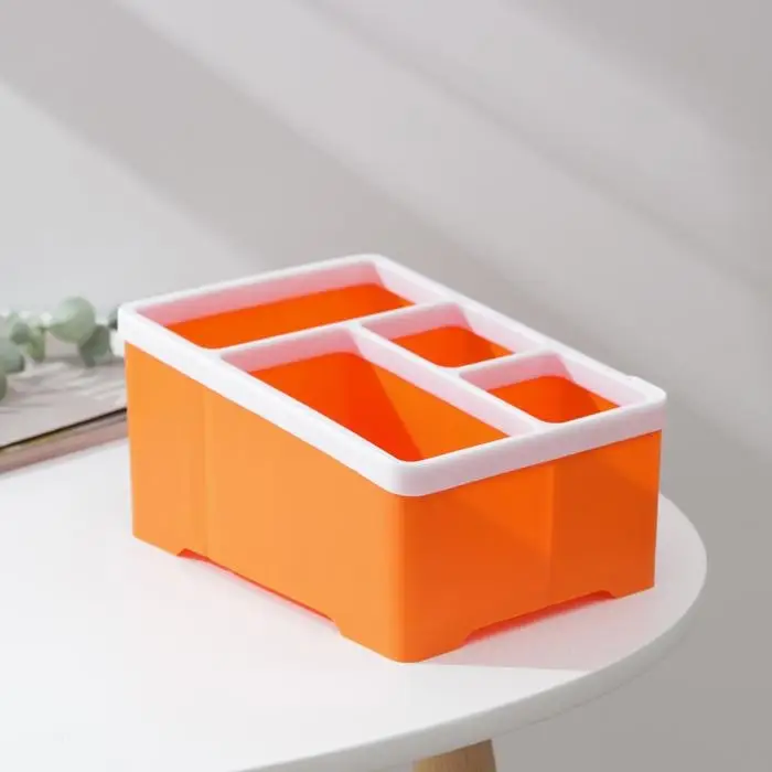 Подставка для домашних мелочей, 4 секции, 18×14.5×9,5 см, цвет МИКС