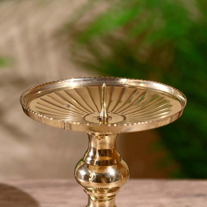 Подсвечник "Кэндл" латунь 9 см