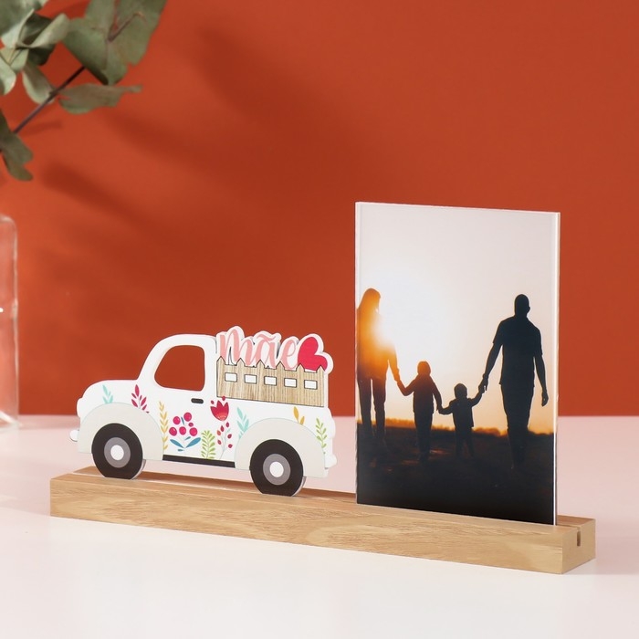 Фоторамка дерево, акрил 10х15 см  Фоторамка дерево, акрил 10х15 см "Грузовичок" 4х27,3х14 см