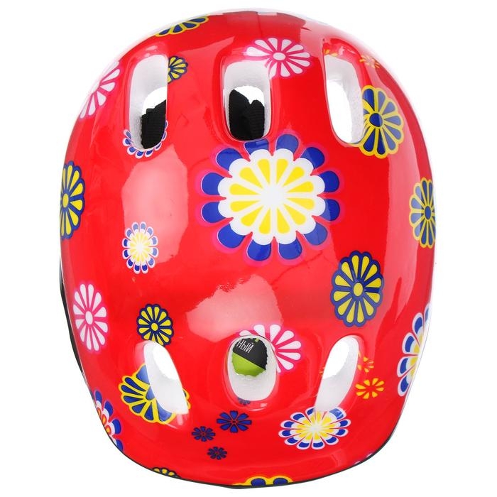 Шлем защитный детский ONLYTOP OT-SH6, обхват 52-54 см, цвет красный Шлем защитный детский ONLYTOP OT-SH6, обхват 52-54 см, цвет красный