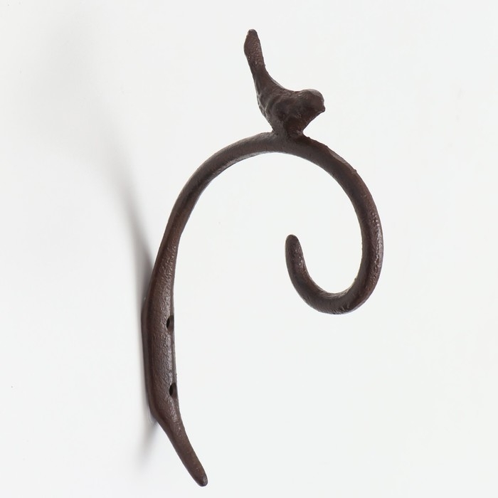 Крючок декоративный чугун подвесной "Птица" 14х23х2,5 см