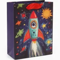 Пакет подарочный &laquo;Космос&raquo;, 12&times;15&times;5.5 см