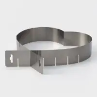 Форма для выкладки и выпечки с регулировкой размера &laquo;Сердце&raquo;, 14.5-26.5 см, серебристая