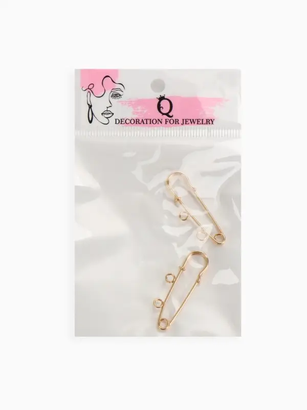 Булавка для подвесок PO-035, №01, 2 шт. 3.5&times;0.5 см, цвет золото