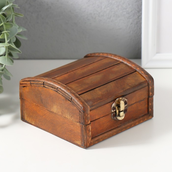 Шкатулка сундук дерево  Шкатулка сундук дерево "Алонзо" 12х12х7 см