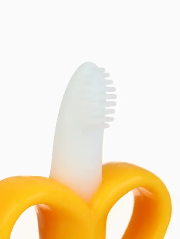 Набор силиконовых прорезывателей для зубов «Банан, погремушка», 2 шт., Крошка Я