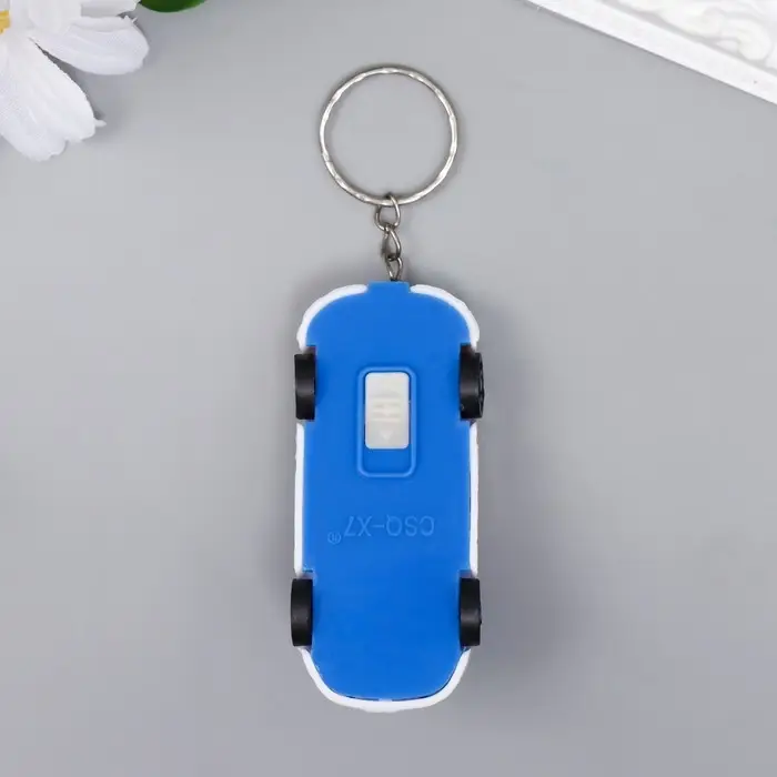 Фонарик брелок для ключей на кольце «Машина ГАИ», 3×6.5 см, МИКС Фонарик брелок для ключей на кольце «Машина ГАИ», 3×6.5 см, МИКС