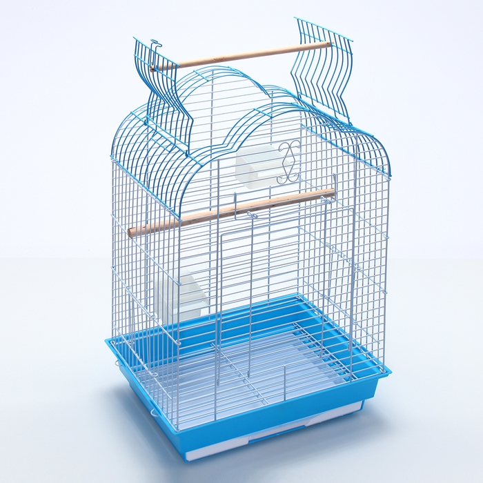 Клетка для птиц Bd-3/1o, раскрывающаяся крыша, 47,5 х 37 х 70 см, голубая (фасовка 6 шт) Клетка для птиц Bd-3/1o, раскрывающаяся крыша, 47,5 х 37 х 70 см, голубая (фасовка 6 шт)