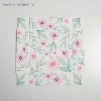 Кондитерская упаковка, коробка для макарун с пластиковой крышкой, «Весенний подарок», 12 х 12 х 3.5 см