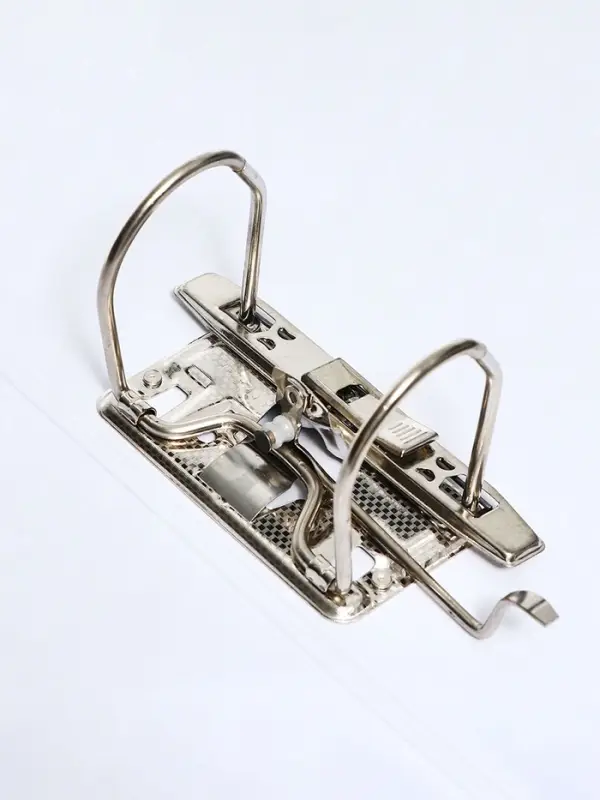 Папка-регистратор А4, 75 мм, ПВХ, тиснение &laquo;лен&raquo;, металлическая окантовка, карман на корешок, собранная, бордовая