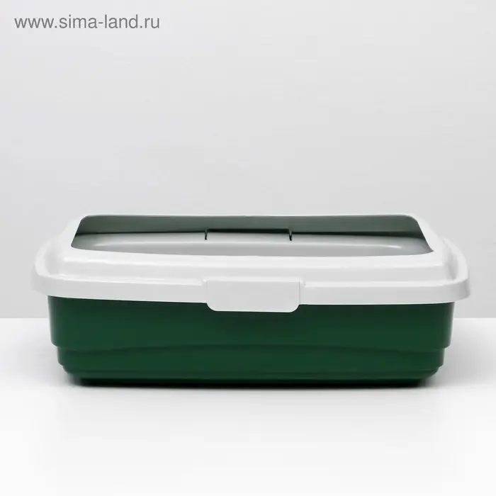 Лоток большой с сеткой и бортиком Atlantis &laquo;Стандарт&raquo;, 43&times;33&times;12.5 см, зеленый