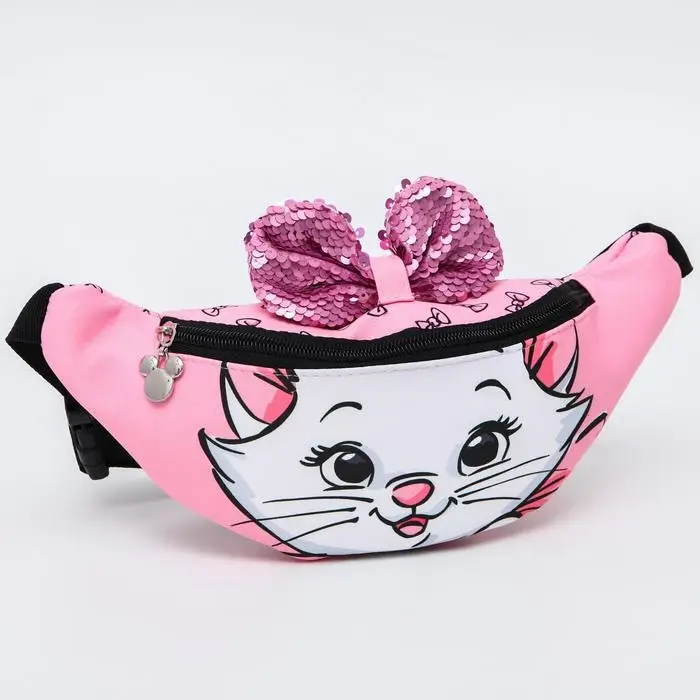 Сумка поясная детская для девочки &laquo;Кошечка с бантиком&raquo;, 25&times;6&times;13 см, Коты Аристократы