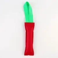 Игрушка-кусалка с 1 ручкой, красная, 20 х 5 см