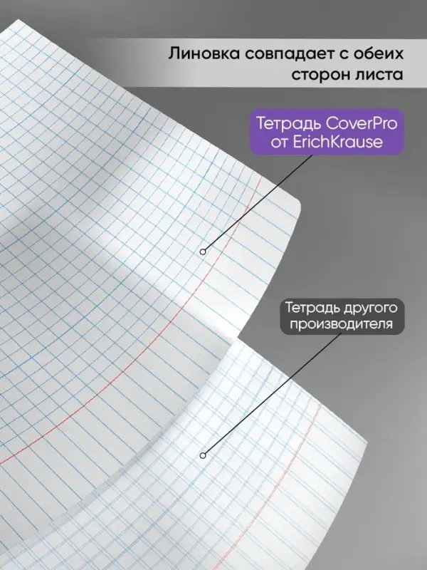 Тетрадь 12 листов в клетку, ErichKrause &laquo;Классика&raquo; CoverPrо Neon, пластиковая обложка, жёлтая