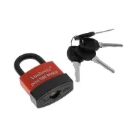 Замок навесной, 55 мм, медный цилиндр, влагозащищенный, короткая дужка, 3 ключа МИКС