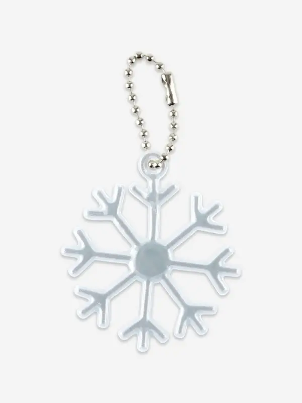 Светоотражающий элемент &laquo;Снежинка&raquo;, 5.5&times;5 см, цвет белый