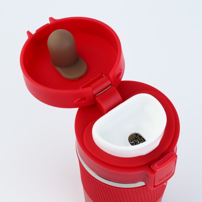 Термостакан с кнопкой  Термостакан с кнопкой "Новый год загружается", 380 мл