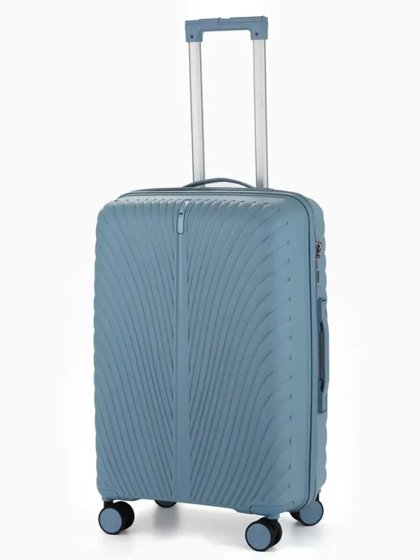 Чемодан на колёсах, 24", кодовый замок, 43&times;25&times;64, см, голубой