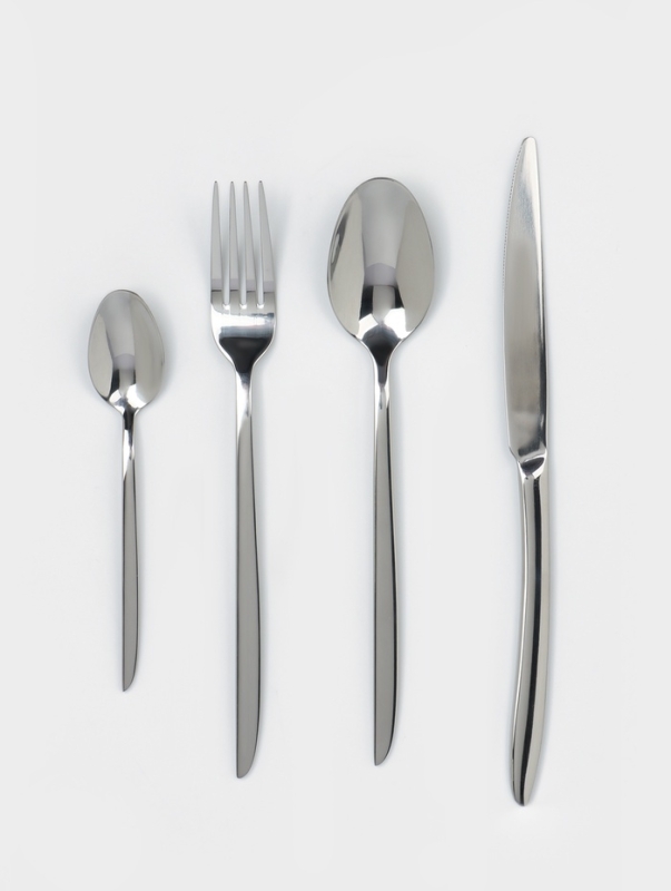 Набор столовых приборов Magistro Flow 24 предмета, цвет серебряный Набор столовых приборов Magistro Flow 24 предмета, цвет серебряный