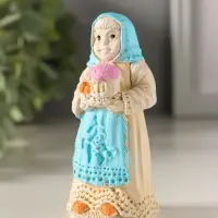 Фигурка гипс &laquo;Баба пасхальная&raquo;, 9&times;4 см