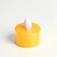 Светодиодные свечи, ночники LED RISALUX &laquo;Добра и света!&raquo; набор 2 шт., жёлтые, RGB, 3.5&times;3.5&times;4 см