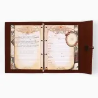 Родословная книга &laquo;Наш род&raquo;, 56 листов, бордо, 31&times;22 см