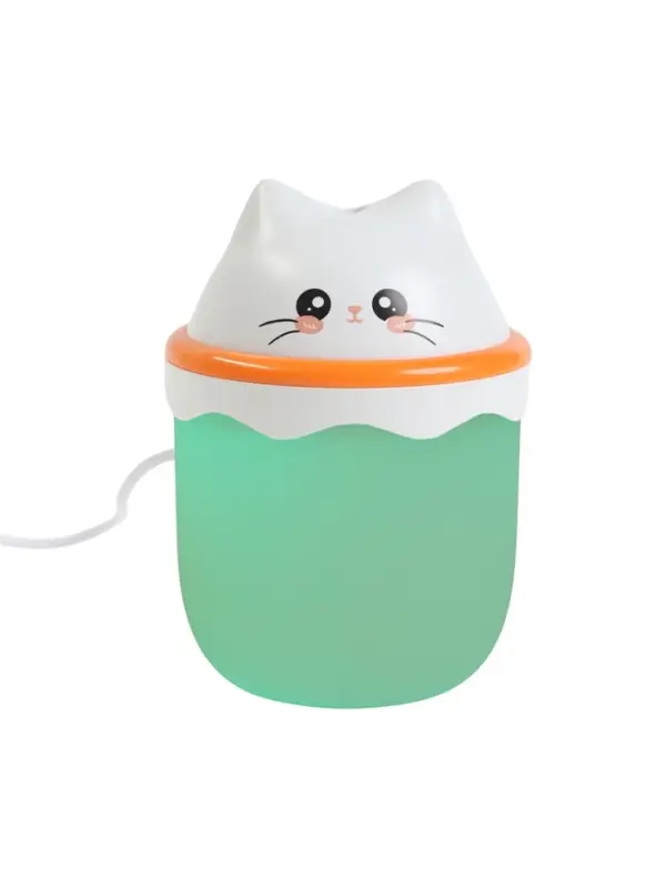 Увлажнитель HM-16 "Котенок", ультразвуковой, 0.21 л, подсветка, USB ( в комп-те)