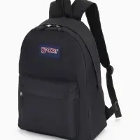 Рюкзак школьный на молнии, с карманом, однотонный, размер 30&times;14&times;41 см, чёрный